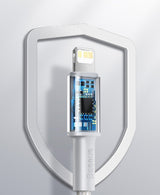 Baseus CATLGD-A01 Lightning - USB-C PD 20W 480Mb/s 2m kabel - sort