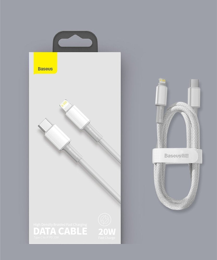 Baseus CATLGD-A01 Lightning - USB-C PD 20W 480Mb/s 2m kabel - sort