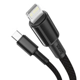 Baseus CATLGD-A01 Lightning - USB-C PD 20W 480Mb/s 2m kabel - sort