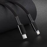 Baseus CATLGD-A01 Lightning - USB-C PD 20W 480Mb/s 2m kabel - sort