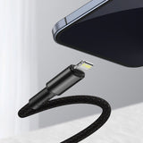 Baseus CATLGD-A01 Lightning - USB-C PD 20W 480Mb/s 2m kabel - sort