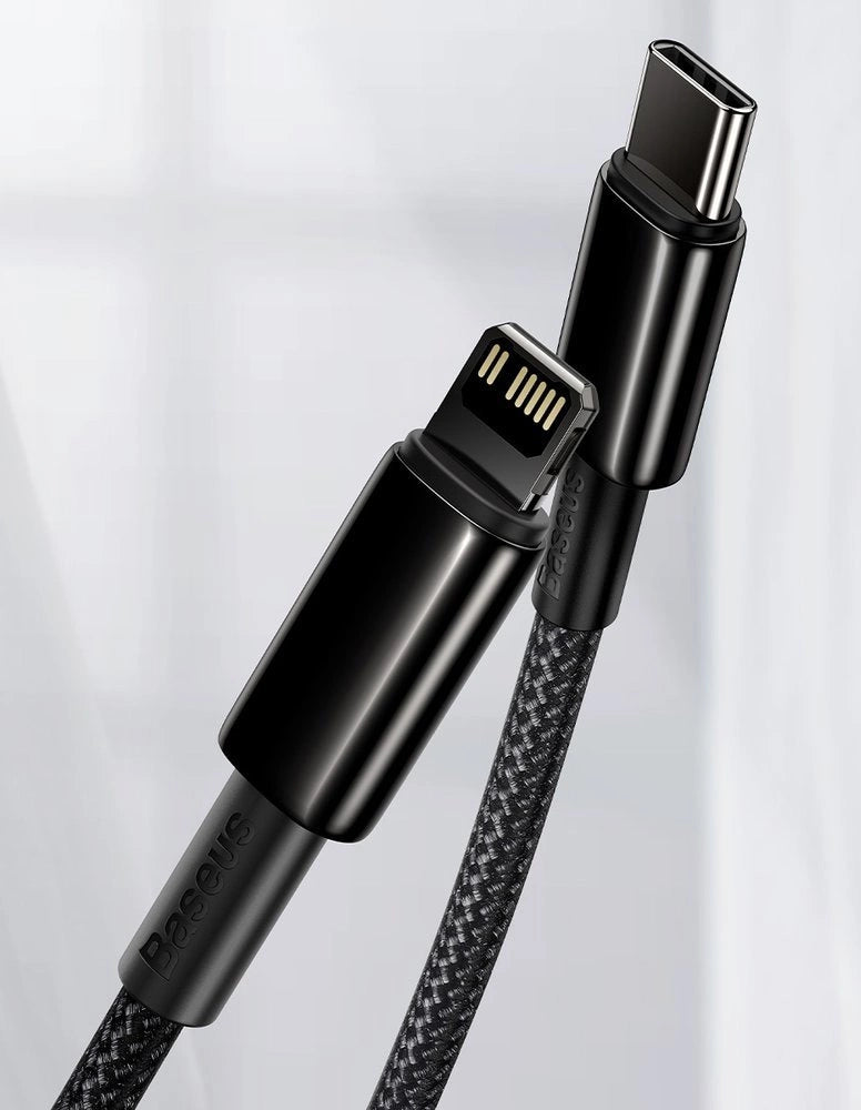 Baseus CATLWJ-01 Lightning - USB-C PD kabel 20W 480Mb/s 1m - sort