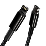 Baseus CATLWJ-01 Lightning - USB-C PD kabel 20W 480Mb/s 1m - sort