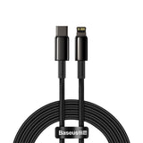 Baseus CATLWJ-A01 Lightning - USB-C PD 20W 480Mb/s 2m kabel - sort
