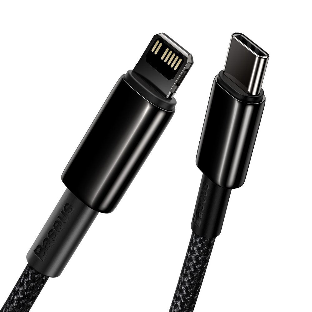 Baseus CATLWJ-A01 Lightning - USB-C PD 20W 480Mb/s 2m kabel - sort