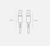 Baseus CATWJ-01 USB-C - USB-C PD QC kabel 100W 5A 1m - sort