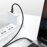 Baseus CATWJ-01 USB-C - USB-C PD QC kabel 100W 5A 1m - sort