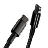 Baseus CATWJ-01 USB-C - USB-C PD QC kabel 100W 5A 1m - sort