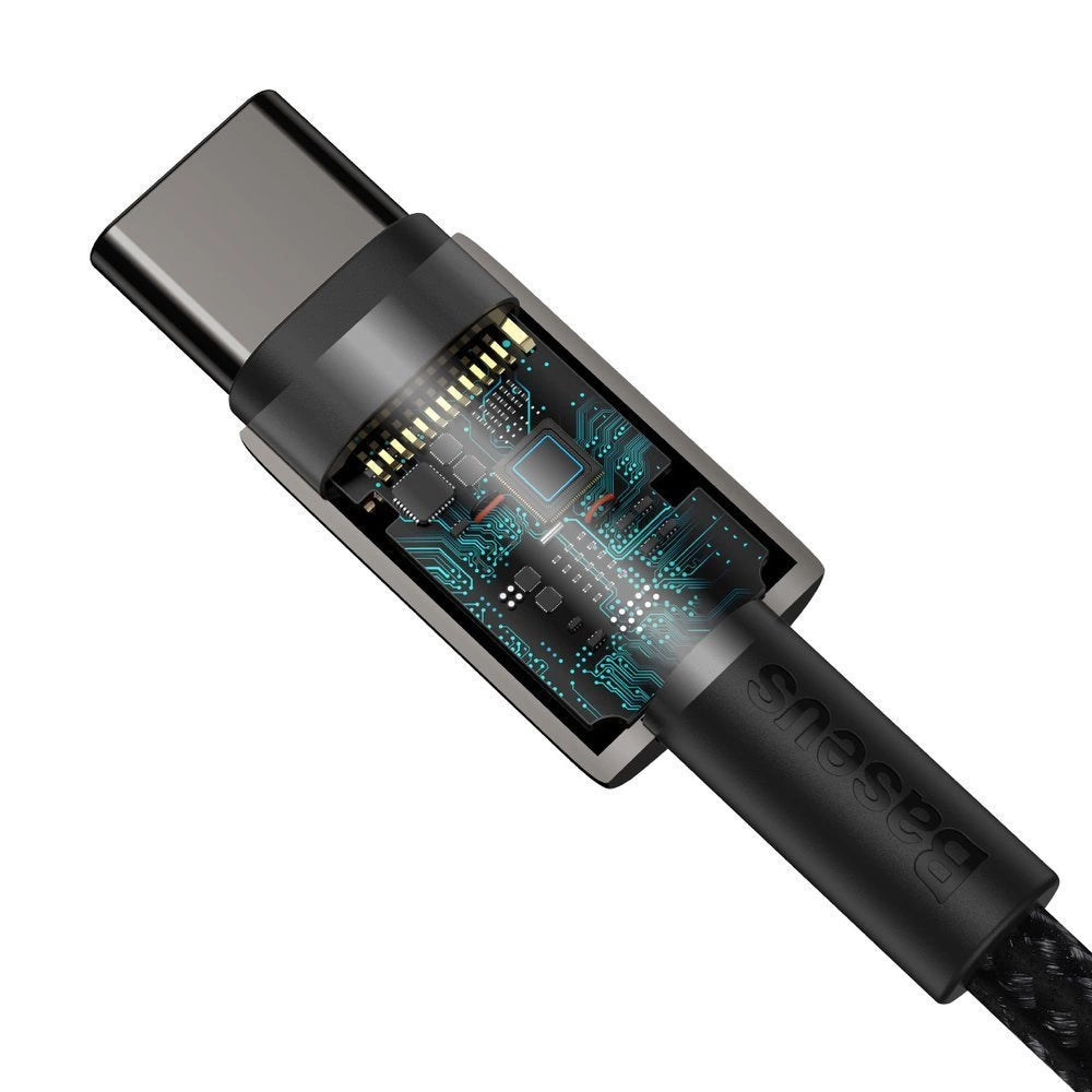 Baseus CATWJ-01 USB-C - USB-C PD QC kabel 100W 5A 1m - sort