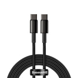 Baseus CATWJ-A01 USB-C - USB-C PD QC kabel 100W 5A 480Mb/s 2m - sort