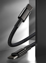 Baseus CATWJ-A01 USB-C - USB-C PD QC kabel 100W 5A 480Mb/s 2m - sort