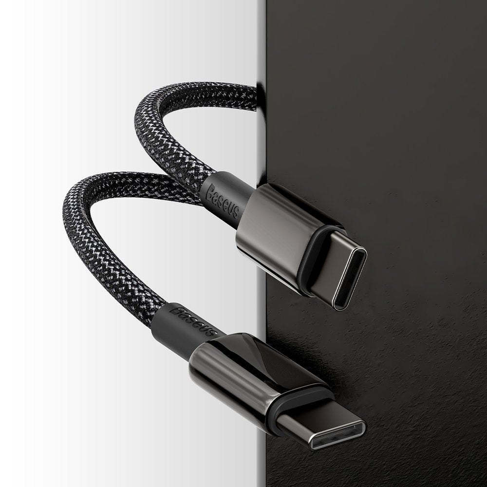 Baseus CATWJ-A01 USB-C - USB-C PD QC kabel 100W 5A 480Mb/s 2m - sort