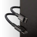 Baseus CATWJ-A01 USB-C - USB-C PD QC kabel 100W 5A 480Mb/s 2m - sort
