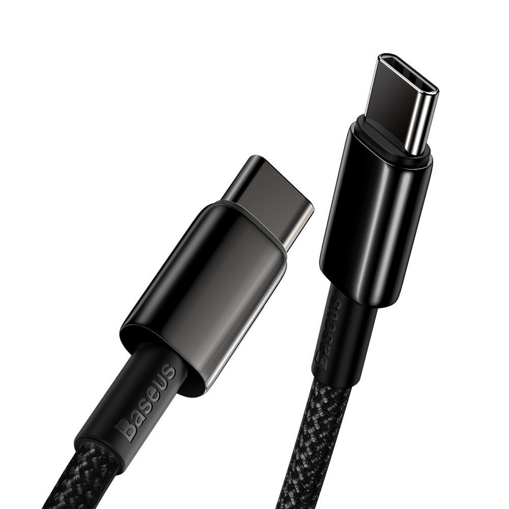 Baseus CATWJ-A01 USB-C - USB-C PD QC kabel 100W 5A 480Mb/s 2m - sort