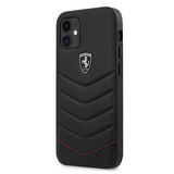 Ferrari FEHQUHCP12SBK iPhone 12 mini 5.4" sort/sort hardcase Off Track Quilted