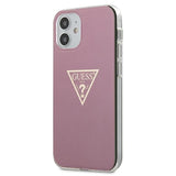 Guess GUHCP12SPCUMPTPI iPhone 12 mini 5.4" pink/pink hardcase Metallic Collection