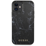 Guess GUHCP12SPCUMABK iPhone 12 mini 5,4′′ sort/sort hardcase Marmor