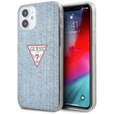 Guess GUHCP12SPCUJULLB iPhone 12 mini 5.4" blå/lysblå hardcase Jeans Collection