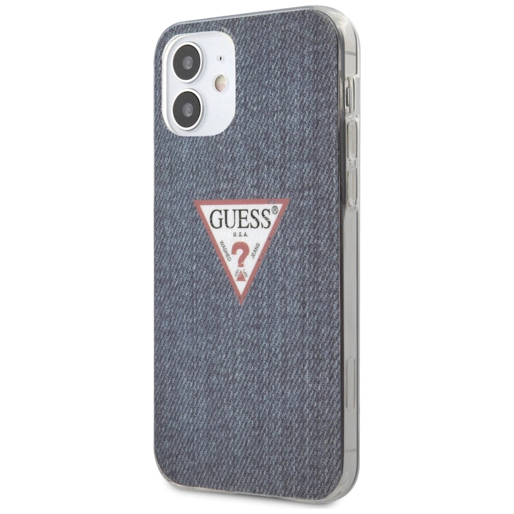 Guess GUHCP12SPCUJULDB iPhone 12 mini 5.4" marine/mørkblå hardcase Jeans Collection