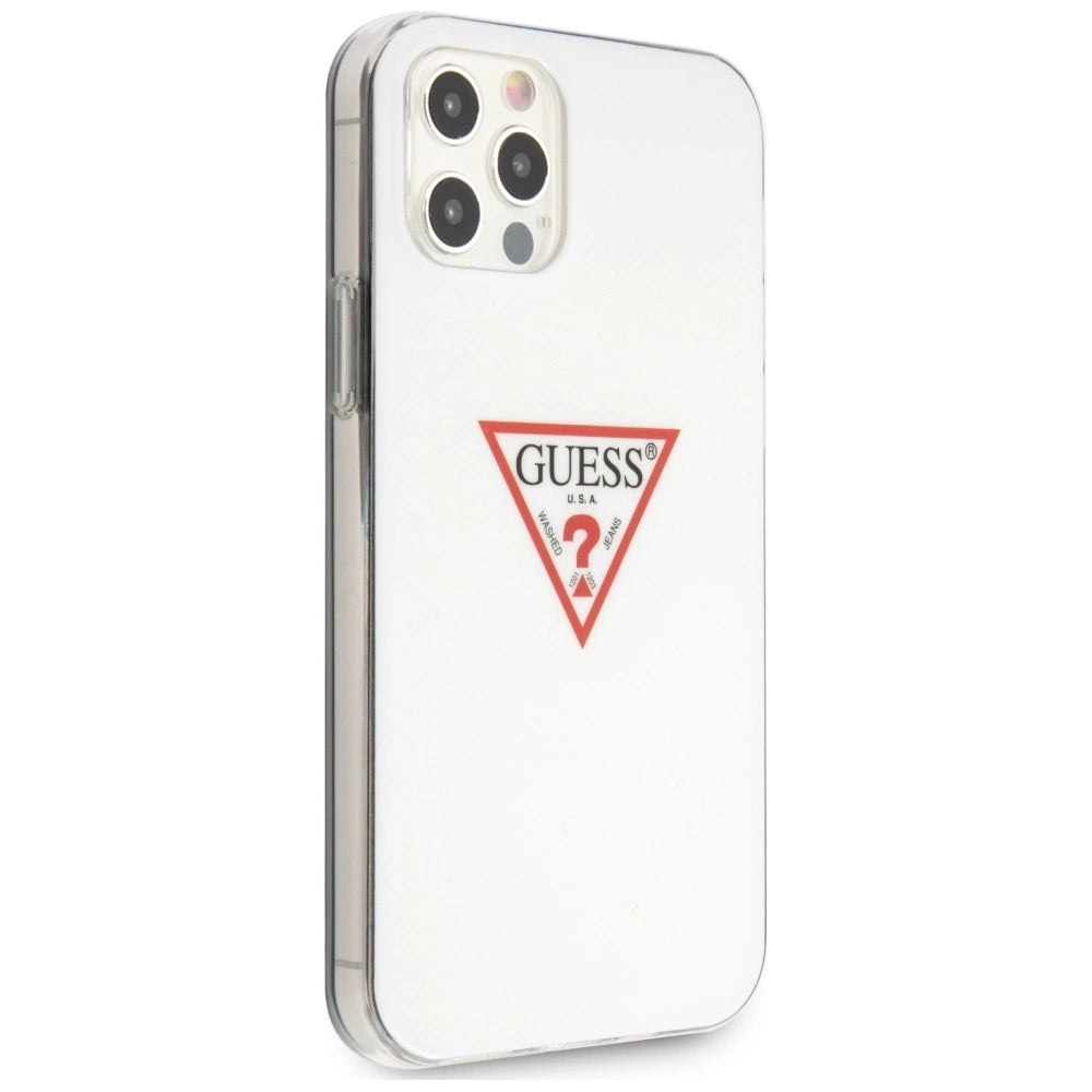Guess GUHCP12MPCUCTLWH iPhone 12/12 Pro 6.1" hvide/hvide hardcase Triangle Collection