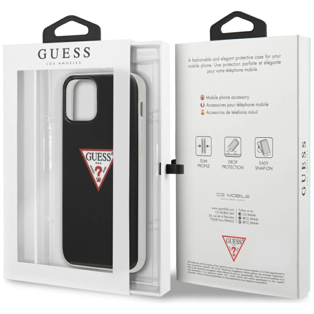 Guess GUHCP12LPCUCTLBK iPhone 12 Pro Max 6,7" sort/sort hårdkasse Triangle Collection