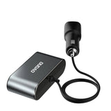 Dudao bil oplader 2x USB / 3x cigarett lighter splitter sort (R1Pro sort)