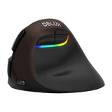 Delux M618Mini Gold Ergonomisk Mus (USB / Bluetooth / 2.4G)