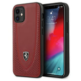 Ferrari FEOGOHCP12SRE iPhone 12 mini 5.4" rød/rød hardcase Off Track perforeret
