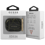 Guess GUACAPTPUCHBK AirPods Pro cover sort/sort Gold Chain Collection