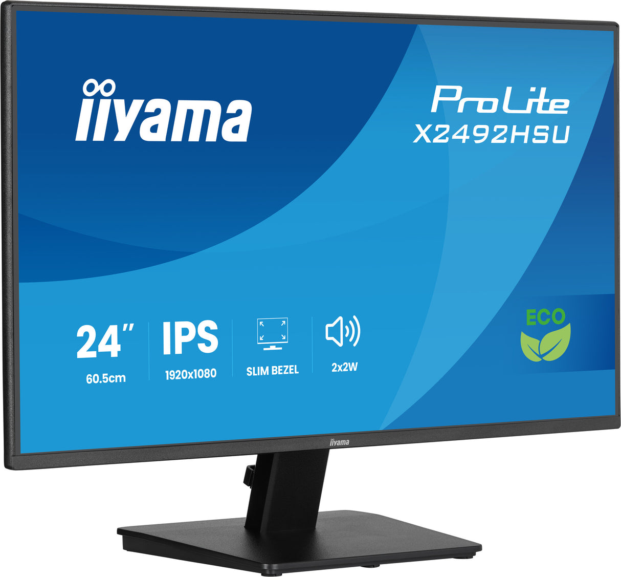 iiyama ProLite X2492HSU-B1 computerskærm 60,5 cm (23.8") 1920 x 1080 pixel Fuld HD LED Sort