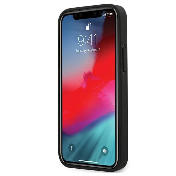 Mercedes MEHCP12SMULBK iPhone 12 mini 5,4" sort/sort hardcase Wave Line