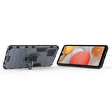 Ring Armor Case Kickstand Tough Rugged Cover til Samsung Galaxy A42 5G blå