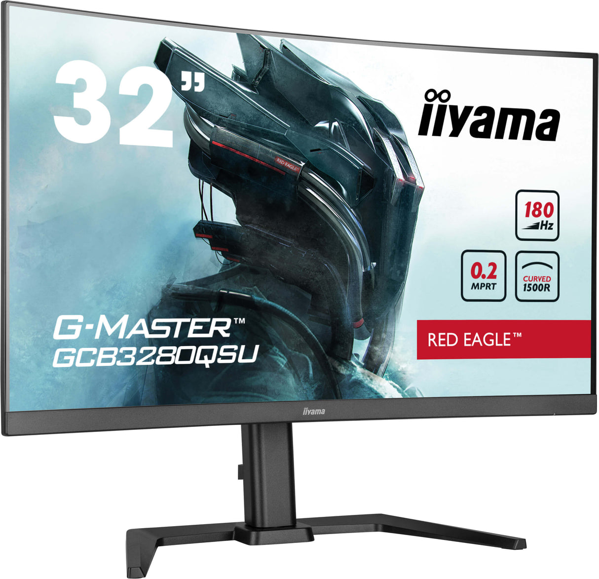 iiyama G-MASTER Red Eagle GCB3280QSU-B2 32 VA 2560 x 1440 (2K) HDMI DisplayPort 180Hz