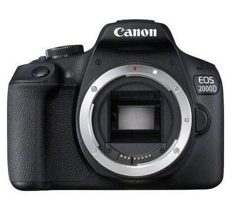 Canon EOS 2000D + EF-S 18-55mm f/3.5-5.6 III SLR kamerasæt 24,1 MP CMOS 6000 x 4000 pixel Sort