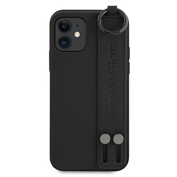 Mercedes MEHCP12SLSSBK iPhone 12 mini 5,4" sort/sort hårdkasse Strap Line