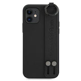 Mercedes MEHCP12SLSSBK iPhone 12 mini 5,4" sort/sort hårdkasse Strap Line