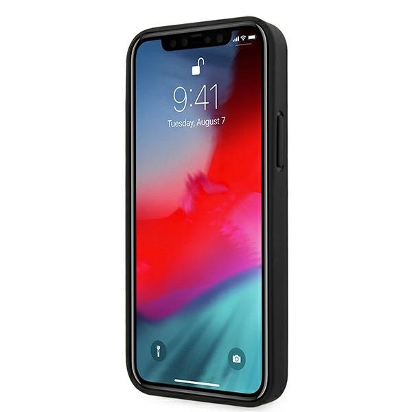 Mercedes MEHCP12SLSSBK iPhone 12 mini 5,4" sort/sort hårdkasse Strap Line