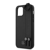 Mercedes MEHCP12SLSSBK iPhone 12 mini 5,4" sort/sort hårdkasse Strap Line