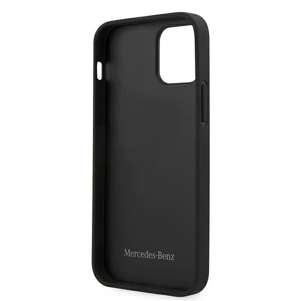 Mercedes MEHCP12SLSSBK iPhone 12 mini 5,4" sort/sort hårdkasse Strap Line