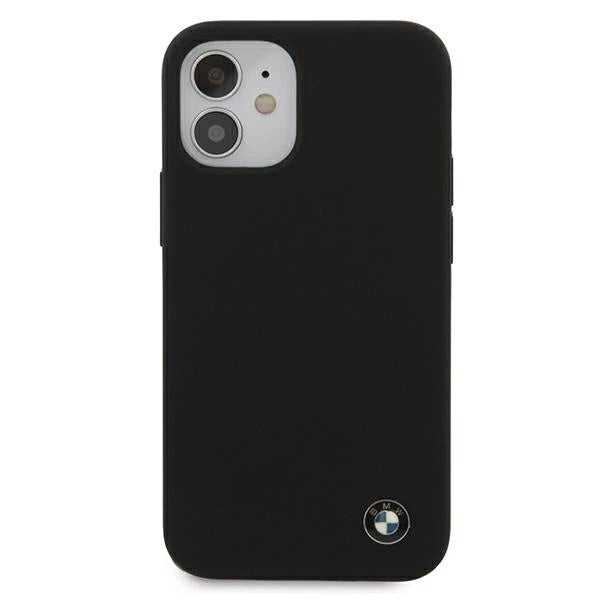 Etui BMW BMHCP12SSILBK iPhone 12 mini 5,4" sort/sort hårdkasse Silikon Signatur