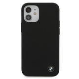 Etui BMW BMHCP12SSILBK iPhone 12 mini 5,4" sort/sort hårdkasse Silikon Signatur