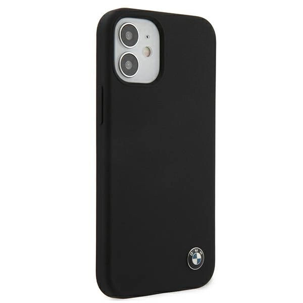Etui BMW BMHCP12SSILBK iPhone 12 mini 5,4" sort/sort hårdkasse Silikon Signatur