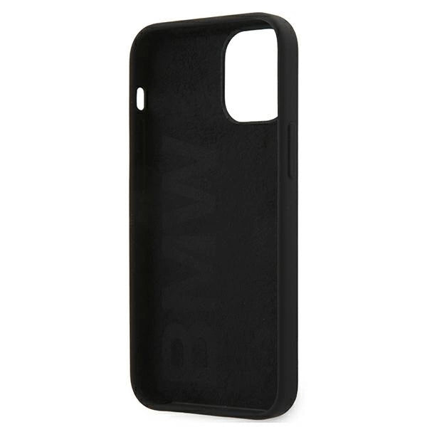 Etui BMW BMHCP12SSILBK iPhone 12 mini 5,4" sort/sort hårdkasse Silikon Signatur