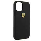 Ferrari FESSIHCP12SBK iPhone 12 mini 5.4" sort/sort hårdkasse On Track Silicone