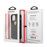 Ferrari FESSIHCP12SBK iPhone 12 mini 5.4" sort/sort hårdkasse On Track Silicone