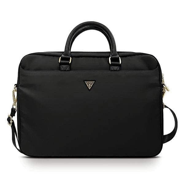 Guess Nylon Triangle Logo taske til en 16" laptop - sort
