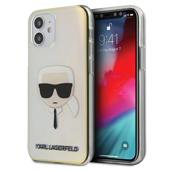 Karl Lagerfeld KLHCP12SPCKHML iPhone 12 mini 5,4" flerfarvet hardcase Iridescent Karl ̊s Head