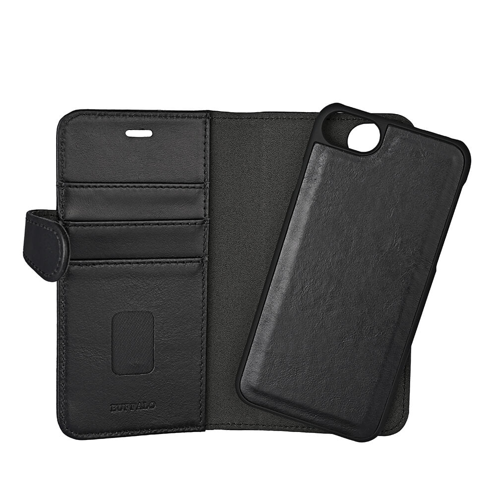 Wallet Læder iPhone 6/7/8/SE2020/22 Sort