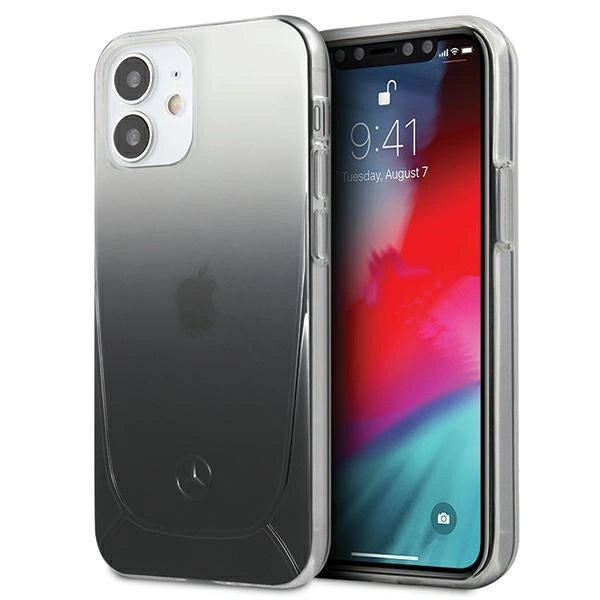 Mercedes MEHCP12SARGBK iPhone 12 mini 5,4" sort/sort hardcase Transparent Line