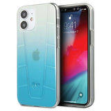Mercedes MEHCP12SCLGBL iPhone 12 mini 5,4" Niebieski/blå hardcase Transparent Line
